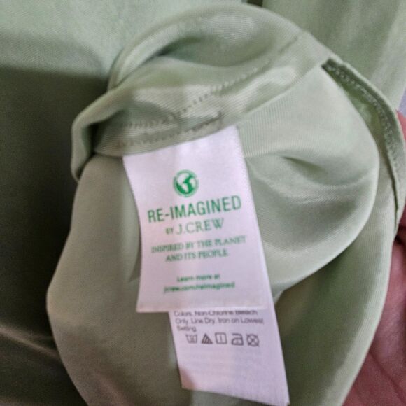 J. Crew Size 10 Fairy Sheath Dress Base Layer Lagenlook Dress Mint Goblincore - Picture 7 of 10